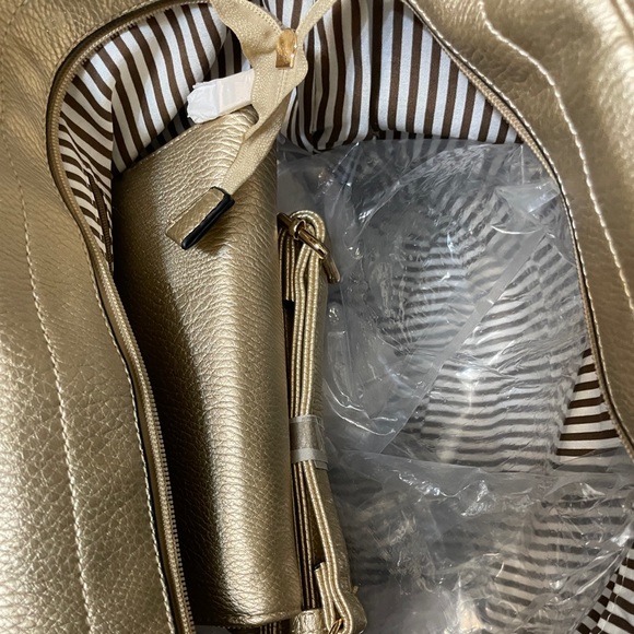 Ruby Collection Large Bag with Wallet & long strap Gold with Gold hardware. - Picture 15 of 16